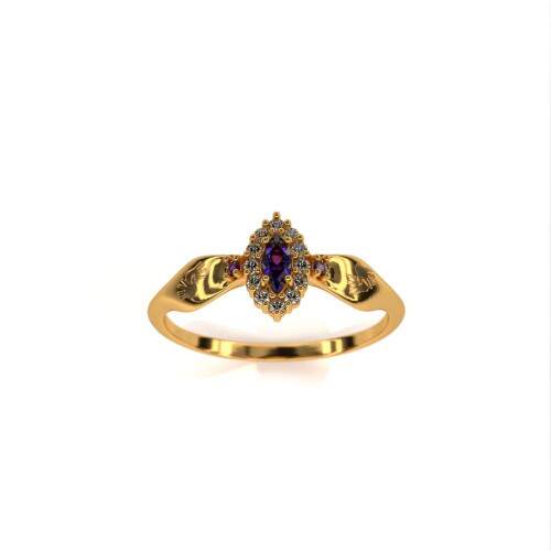 Anel de Formatura em Ouro 18k - Libras - Triunfo