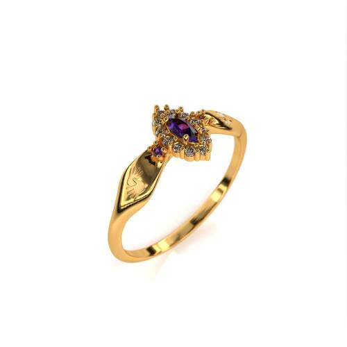 Anel de Formatura em Ouro 18k - Libras - Triunfo