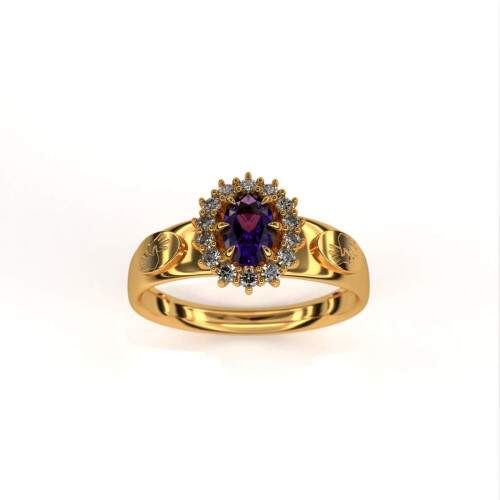 Anel de Formatura em Ouro 18k - Libras - Donna