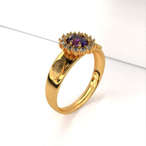 Anel de Formatura em Ouro 18k - Libras - Donna