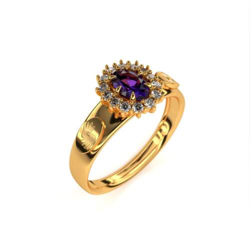 Anel de Formatura em Ouro 18k - Libras - Donna