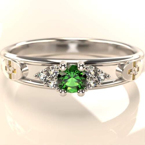 Anel de Formatura em Prata 925 - Biomedicina - Redondo