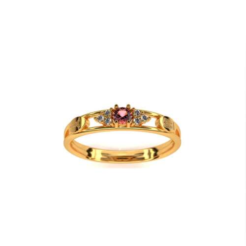 Anel de Formatura em Ouro 18k - Cincias Contbeis - Redondo