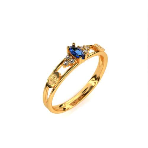 Anel de Formatura em Ouro 18k - Comrcio Exterior - Navete
