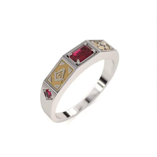 Anel Masculino em Prata 925 - Maonaria - Vega