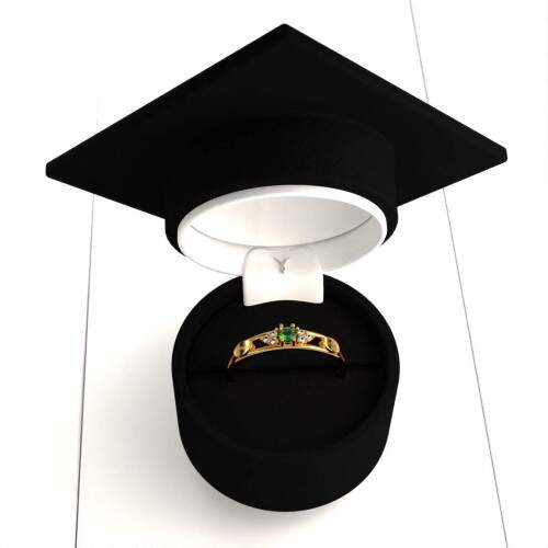 Anel de Formatura em Ouro 18k - Tcnico de Enfermagem - Redondo