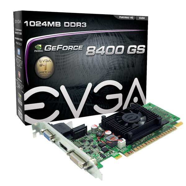 Placa de Vídeo nVidia GeForce 8400 GS 1GB GDDR3 EVGA - Arena Bit ...