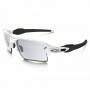 Flak 2.0 XL Polished White / Clear Black Iridium Photochromic OO9188-51