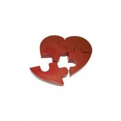 F�rma de Silicone Cora��o Quebra Cabe�a 311