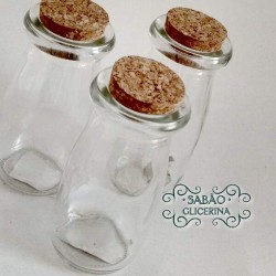 Pote de Vidro Iogurt com Rolha  38mm  - 120ml