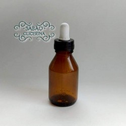 Frasco Vidro Ambar com Conta Gotas 60ml Rosca 24/410 - Pe�a