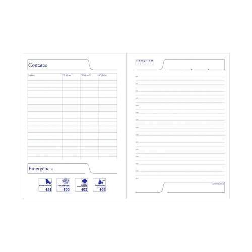 Caderno Pequeno Permanente 100 Folhas com Capa Pet para Sublimao - 14x20cm