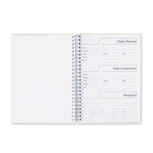 Caderno Pequeno Permanente 100 Folhas com Capa Pet para Sublimao - 14x20cm