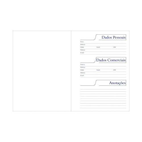 Agenda Compacta Permanente 382 Folhas com Capa Pet para Sublimao - 11,3x15,6cm