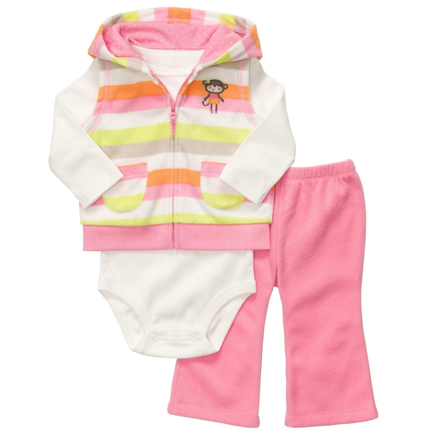 Conjunto de 03 peças CARTER\'S (MENINA | 3 MESES)