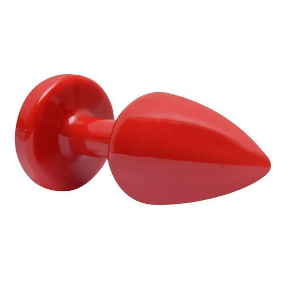 PLUG ANAL EM PLSTICO ABS PEQUENO VERMELHO - [0906] - SEXVILLE - REALIZANDO  SEUS DESEJOS MAIS NTIMOS