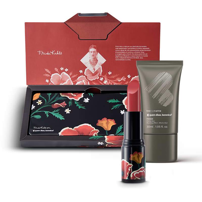 Kit Maquiagem QDB - Paleta + Primer + Batom