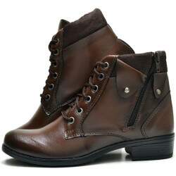 Bota Coturno Cano Curto Elegant Feminino DuBuy