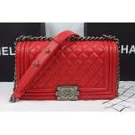 Bolsa Ch. Le Boy Red Lambskin- Premium