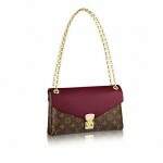 Bolsa Louis Vuitton Pallas Chain Aurore - Preta, Vinho e Caramelo