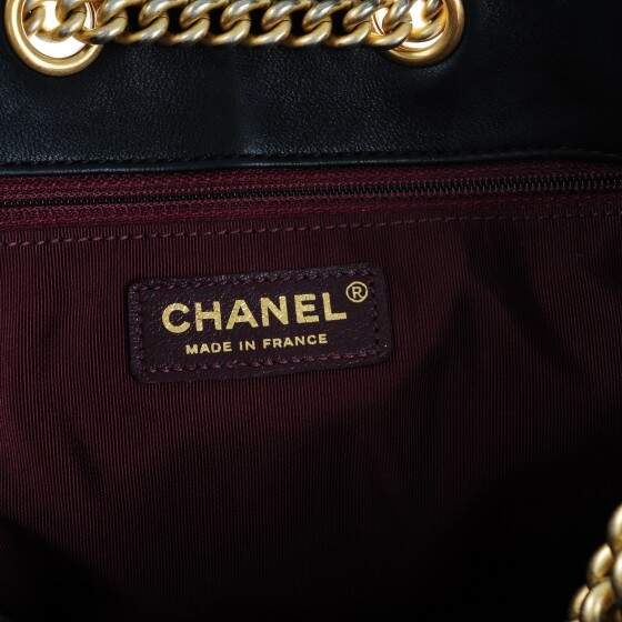 chanel lambskin drawstring bolsa