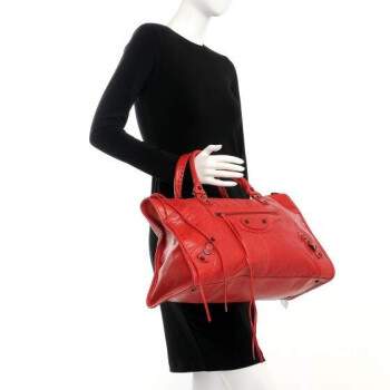 BOLSA BALENCIAGA CLASSIC CITY GRANDE VERMELHA