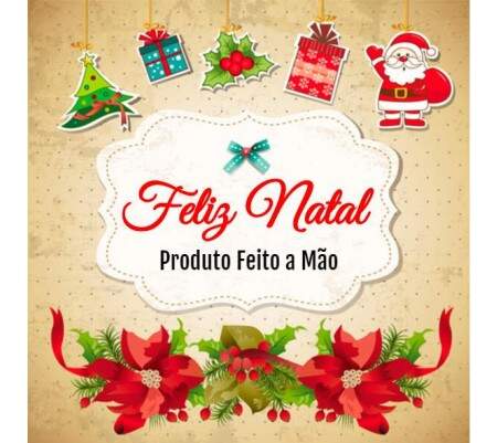 Etiqueta Feliz Natal Produto Feito a Mão Mod. 25 Pct C/10 Uni.(5,0x5,0cm) -  Império do Banho - A sua loja aberta 24h !