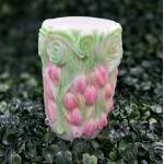 MOLDE/FORMA DE SILICONE TUBO TULIPAS / VELA