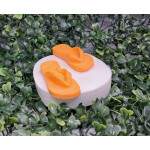 MOLDE/FORMA DE SILICONE CHINELO HAVAIANAS PAR 2 CAV.