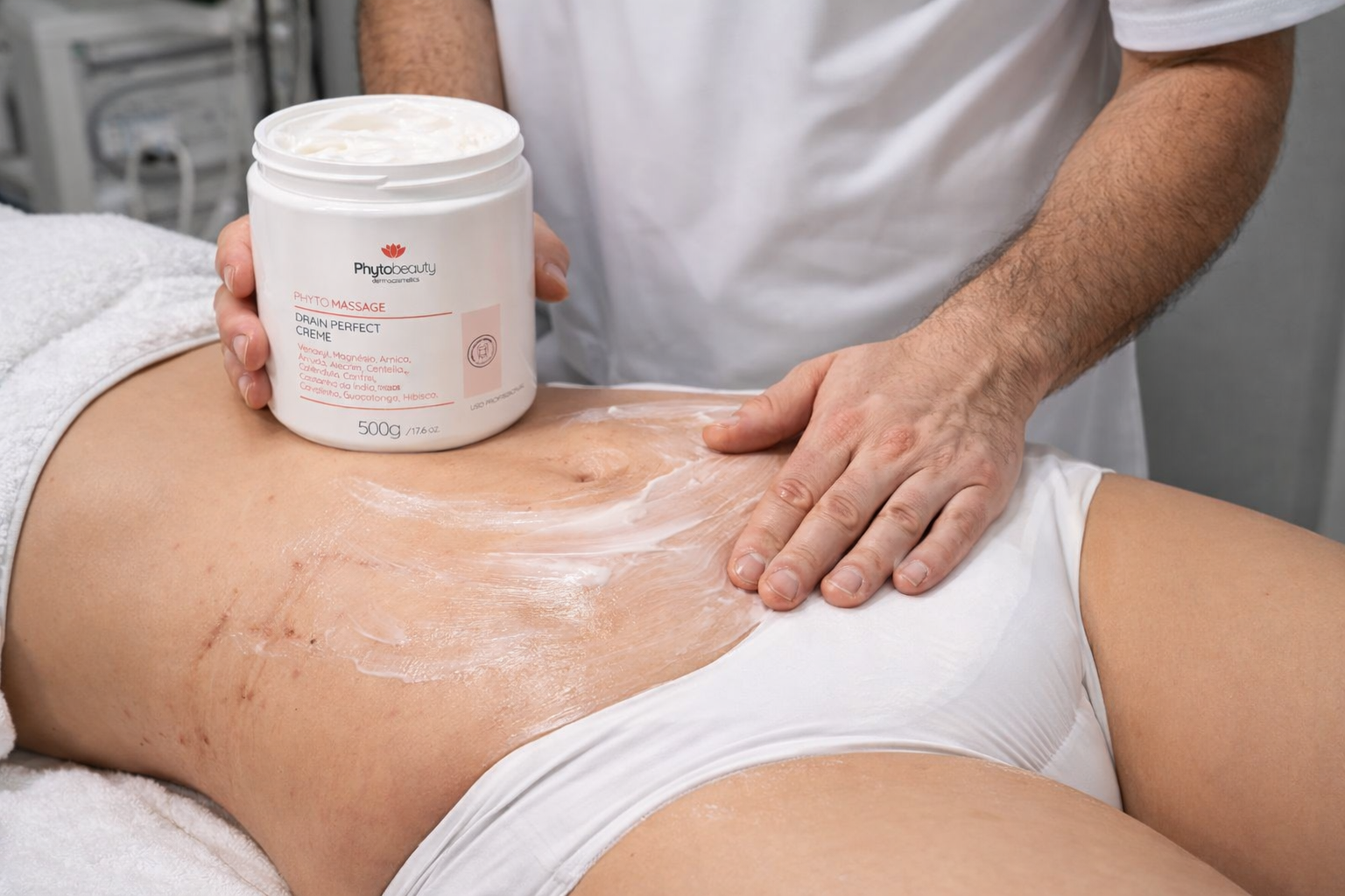 Creme De Massagem Pós Cirúrgico Operatório Aux Cicatrização