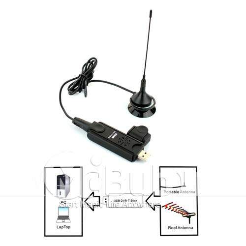 EZCAP USB2.0 DVBT + FM + DAB para a Europa HDTV USB Memory Stick