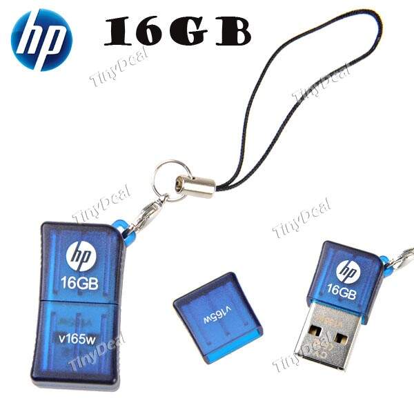 (HP) 16GB V165W memória flash USB Mini Drive Memory Disk U para PC Laptop