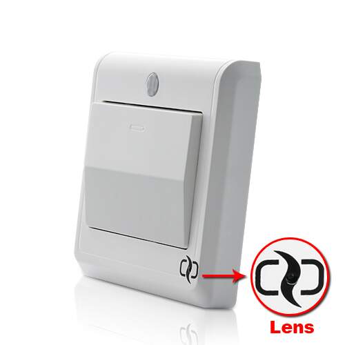 HD Spy Camera Light Switch com Controle Remoto GSM w / Motion Detection