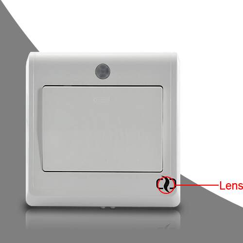 HD Spy Camera Light Switch com Controle Remoto GSM w / Motion Detection e alertas MMS