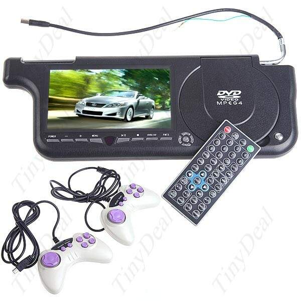 LCD DVD Player Sun Visor Console Video Game para Veículos Car