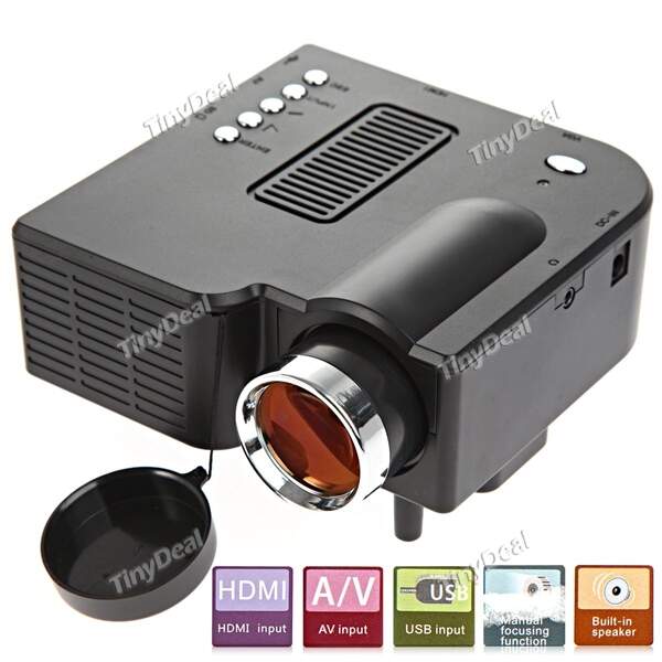 Mini Multimedia LCD Image System LED Projector with USB / VGA / HDMI