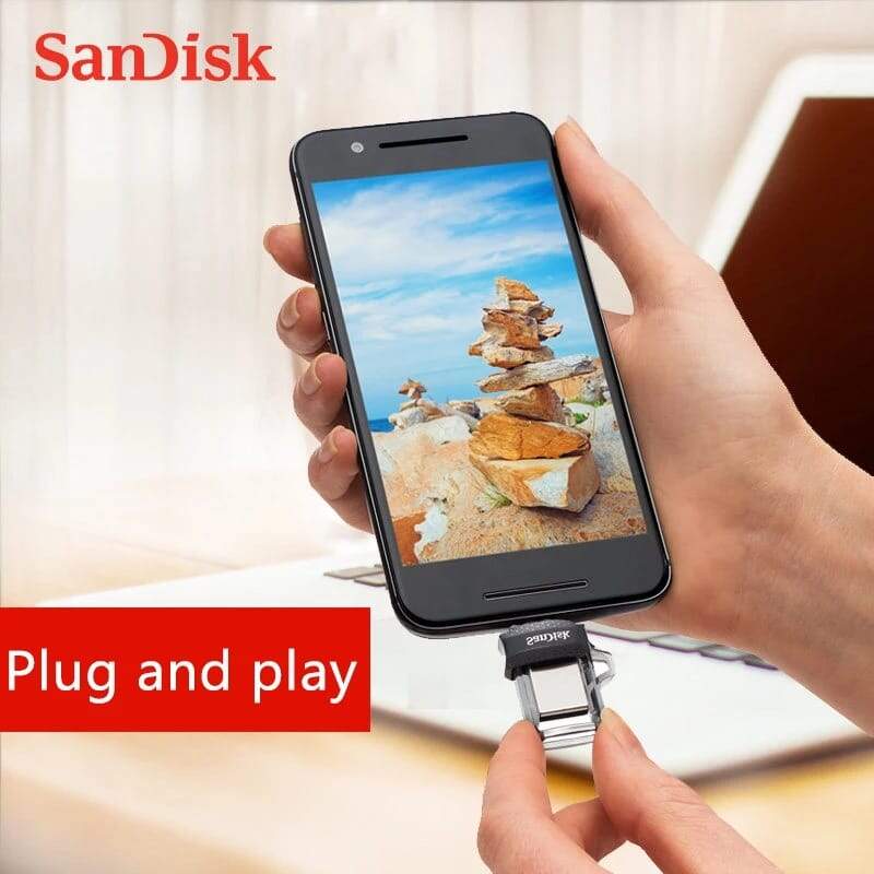 Cartão de memória para celular Android do pendrive de sandisk 3.0 USB 32 GB
