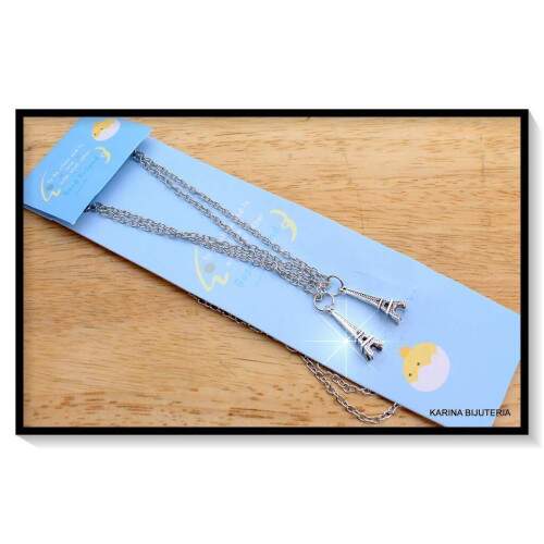 Colar Da Amizade Com 2 PCS Torre Eiffel CO2389