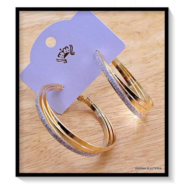 Argola Com Brilho BR12163