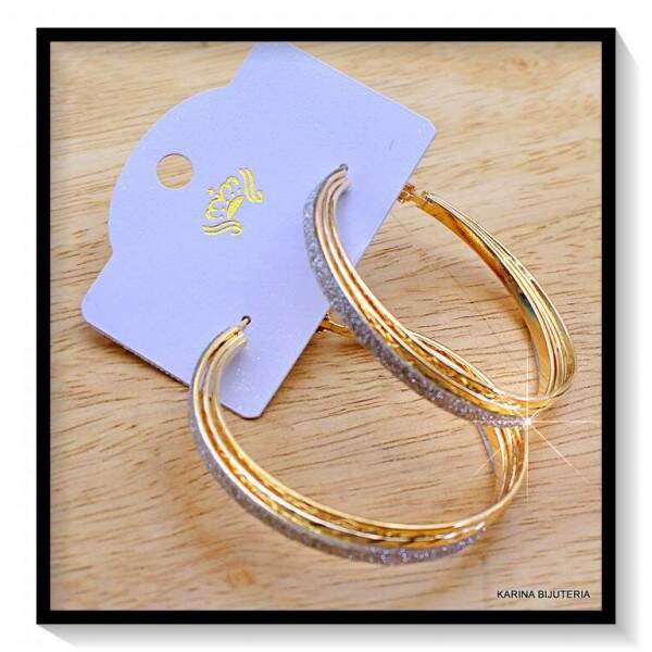 Argola Com Brilho BR12164