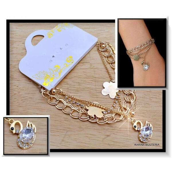 Pulseiras Berloque Cisne PU3071