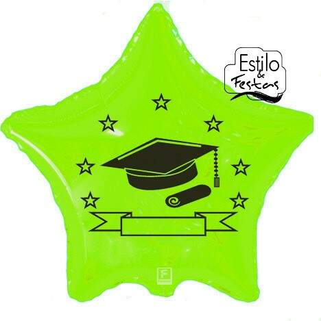 Balao Estrela Verde Limao Para Formatura Balao De Formatura