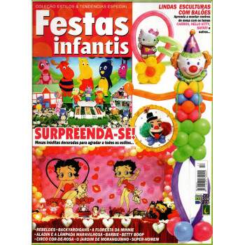 Revista de decorao Coleo Estilos e Tendncias Especial Festas Infantis Ano I edio 13 Backyardigans, Betty Boop e outros
