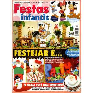 Revista de decorao Coleo Estilos e Tendncias Especial Festas Infantis Ano I - N12 Barbie, Hello Kitty, Carros, Fadas, Nemo, Peter Pan, Os Flitstones