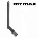 Mini Adaptador De Rede Sem Fio / Wifi / Wireless - Usb - 150mbps - Antena Externa - Mymax