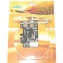 Placa Usb 3.0 Pci Express X1 Pci-e (mini Pci) c/ 2 Portas + Espelho Low Profile / Perfil Baixo - Feasso