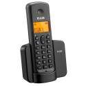 Telefone Sem Fio c/ Viva Voz - Identificador de Chamada DTMF/FSK - Display Iluminado - Dect 6.0 - Preto - Elgin Tsf8001