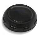 Hub 07 Portas Usb 2.0 C/ Fonte Ovni Preto Comtac 9184