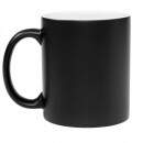 Caneca Cerâmica Resinada para Sublimação / Mágica Preta Fosca / 325ml / 36 Unidade