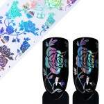 Holographic Nail Foil Rose Flower Lace 39909